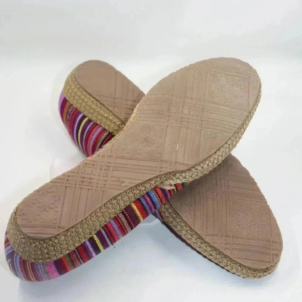Beacon Women's Multicolor Mexican Aztec Slip-On Espadrilles Wedge Heels 7.5N